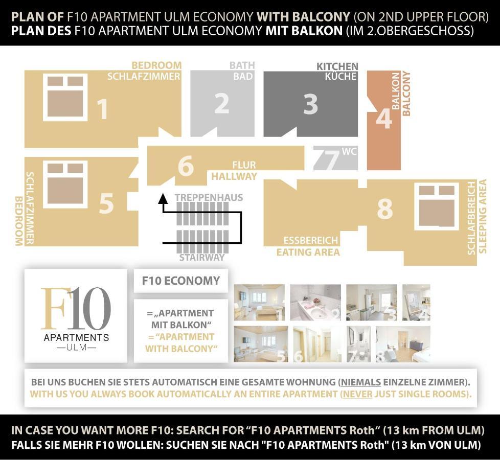 F10 Apartments Ulm Kültér fotó